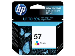 کارتریج جوهرافشان اچ پی مدل 57 آبی، قرمز و زرد (HP Original Ink Cartridge Tri-color 57 (C6657AN