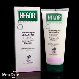 هگور شامپو جین سینگ HEGOR Ginseng Anti Age milk Shampoo 