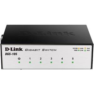 سوئیچ گیگابیتی D-Link مدل DGS-105 Switch: D-Link 5-Port Unmanaged DGS-105