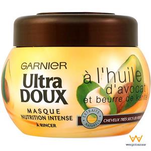 ماسک مو  آووکادو و شی باتر  گارنیه سری Ultra Doux مدل Avocado حجم 300 میلی لیتر Garnier Ultra Doux Avocado Hair Mask 300ml