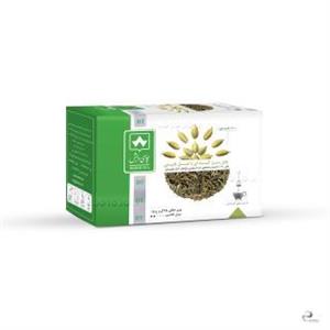 چای سبز کیسه ای با هل طبیعی دبش بسته ۲۰ عددی 