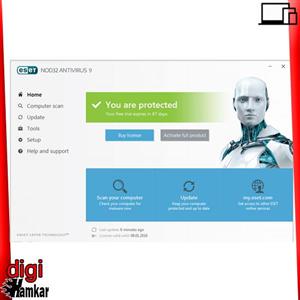 آنتی ویروس Eset NOD 32، یک کاربره، یک ساله Eset NOD32 Antivirus , 1 Users , 1 Year Security Software