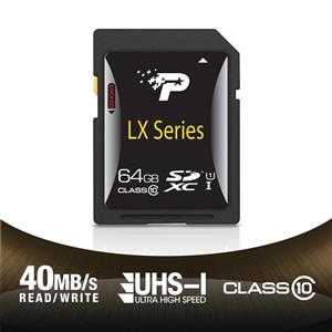 کارت حافظه SDHC پاتریوت سری LX کلاس 10 64 گیگابایت Patriot SDHC LX Series C10 64GB