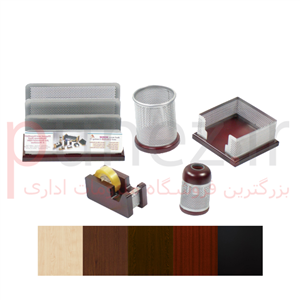 ست رومیزی 5 تکه چوب و فلز