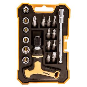 مجموعه 18 عددی سری بکس و پیچ گوشتی رینو مدل RPT-3021