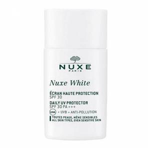 ضد آفتاب نوکس وایت SPF30 مناسب انواع پوست 30 میلی لیتر Nuxe White Daily Uv Protector Spf30 Pa+++ For All Skin Types