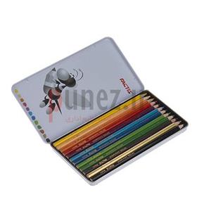   مداد رنگی 12 رنگ فکتیس با جعبه فلزی