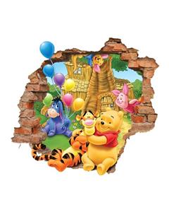 استیکر سه بعدی ژیوار طرح پو و دوستان 3 Zhivar Pooh and Friends 3 3D Wall Sticker