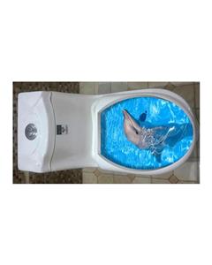 استیکر سه بعدی سرویس بهداشتی ژیوار طرح دلفین Zhivar Dolphin 3D Toilet Sticker
