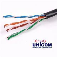 کابل یونی کام یو تی پی CAT-5e 350 MHz Unicom 4 Pair Enhanced CAT-5e UTP Cable Tested to 350 MHz