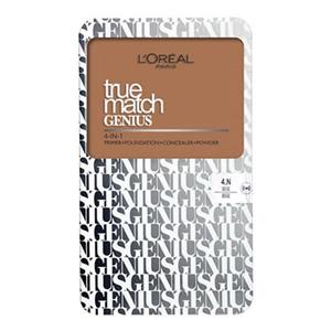 کرم پودر فشرده سری True Match Genius شماره 4N لورآل  LOreal True Match Genius Powder 4N