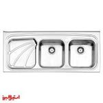 سینک آشپزخانه روکار 612 استیل البرز (سایز50*120)