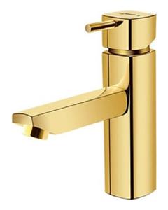 شیر روشویی شودر مدل یونیک طلایی براق پایه کوتاه Shouder Unique Basin Faucets Metalic Gold