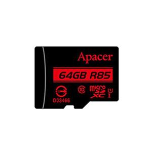 مموری کارت 64 گیگابایت microSDHC اپیسر کلاس 10 استاندارد UHS-I (سرعت 45 ) Apacer MicroSDHC 64GB UHS-I U1 Class 10 - 85MBps With Adaptor