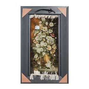 تابلو فرش گالری سی‌ پرشیا طرح گل لاله در گلدان کد 911013 