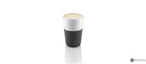 لیوان کافه لاته اواسولو، سیاه کربنی  eva solo, cafe latte tumbler, 2 pcs, carbon black, 360 ml
