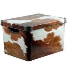 جعبه دکوری دردار کرور مدل Cow سایز بزرگ Curver Cow Decorative Box