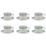 Zarin Iran Porcelain Inds Italia F Sarvin 12 Pieces Tea Set Top Grade