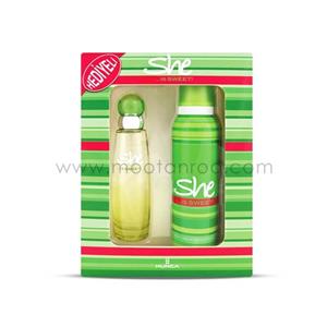 ست ادو تویلت زنانه شی مدل She Is Sweet حجم 50 میلی لیتر She She Is Sweet Eau De Toilette Gift Set For Women 50ml