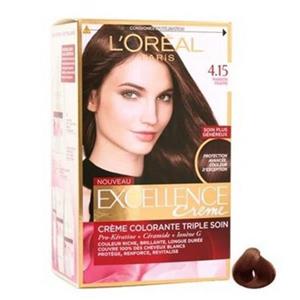 کیت رنگ موی لورآل سری Excellence شماره 4.15 LOreal Excellence Hair Color Kit No 4.15