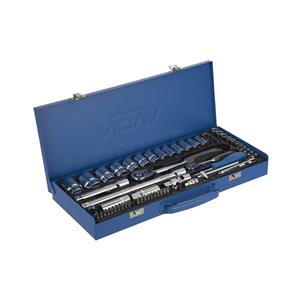 مجموعه 60 عددی سری بکس و پیچ گوشتی نووا مدل NTS 7016 Nova NTS 7016 Ratchet Wrench Screwdriver Set 60 PCS