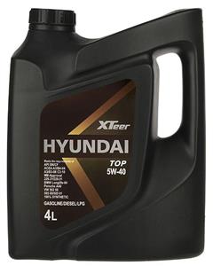 روغن موتور خودرو هیوندای اکس تیر مدل 5W 40 Top ظرفیت لیتر Hyundai XTeer TOP Engine Oil 4L 