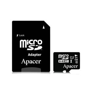 کارت حافظه microSXHC اپیسر کلاس 10 استاندارد UHS-I U3 سرعت 95MBps همراه با آداپتور SD ظرفیت 64 گیگابایت