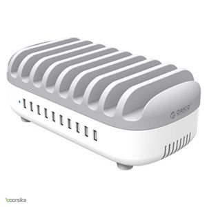 ایستگاه شارژ 10 پورت با استند اریکو مدل DUK-10P