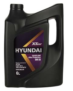 روغن موتور خودرو هیوندای اکس تیر اولترا پروتکشن مدل 5W-30 ظرفیت 6 لیتر Hyundai XTeer Ultra Protection Engine Oil 6L 