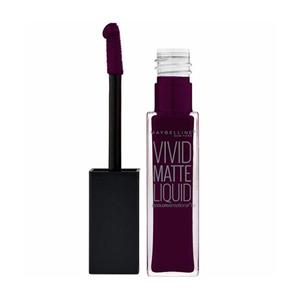 رژ لب مایع میبلین سری Vivid Matte مدل Possessed Plum شماره 45 Maybelline Vivid Matte Possessed Plum Liquid Lip Gloss No 45