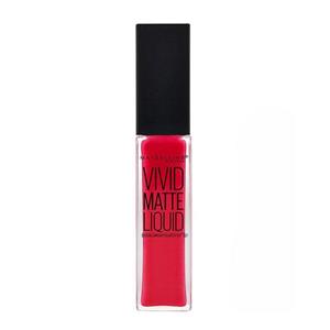رژ لب مایع میبلین سری Vivid Matte مدل Rebel Red شماره 35 Maybelline Vivid Matte Rebel Red Liquid Lip Gloss No 35