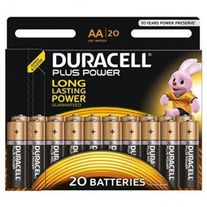 باتری نیم قلمی دوراسل مدل Plus Power Duralock بسته 15 + 5 عددی Duracell Plus Power Duralock AAA Battery Pack Of 15 Plus 5