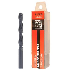 مته فلز ریس مدل 3005V000800 سایز 8 میلی متر بسته 10 عددی Riss 3005V000800 Metal Drill Bit Size 8mm Pack Of 10