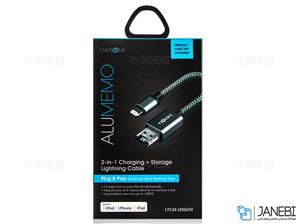 کابل تبدیل USB به لایتنینگ انرجیا مدل Alumemo 2 In 1 Charging And Storage طول 0.17 Energea Alumemo 2 In 1 Charging And Storage USB To Lightning Cable 0.17m