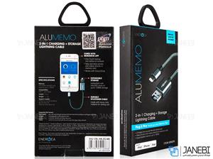 کابل تبدیل USB به لایتنینگ انرجیا مدل Alumemo 2 In 1 Charging And Storage طول 0.17 Energea Alumemo 2 In 1 Charging And Storage USB To Lightning Cable 0.17m