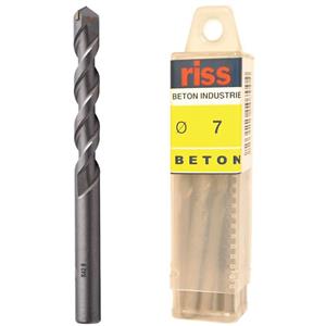 مته گرانیت ریس مدل 5000V000700 سایز 7 میلی متر بسته 10 عددی Riss Granite Drill Bit Size 7mm Pack Of 