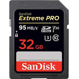 کارت حافظه SDHC سن دیسک مدل Extreme Pro V30 کلاس 10 استاندارد UHS-I U3 سرعت 95MBps 633X ظرفیت 32 گیگابایت SanDisk Extreme Pro V30 Class 10 UHS-I U3 95MBps 633X SDHC - 32GB