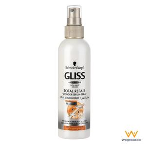 اسپری ترمیم کننده مو گلیس سری Total Repair مدل Wonder Serum حجم 200 میلی لیتر Gliss Spray 200ml 