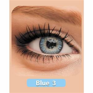 لنز چشم بیوتی آبی شماره 3 beauty color contact lens aqua blue 3