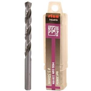 مته فلز ریس مدل 3085V000350 سایز 3.5 میلی متر بسته 10 عددی Riss 3085V000350 Drill Bit Size 3.5mm Pack Of 10