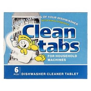 قرص جرم گیر ماشین ظرفشویی کلین تبز بسته 6 عددی Clean Tabs Lemon Dishwasher Tablets Pack Of 6