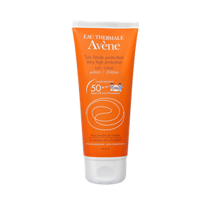 لوسیون ضد آفتاب کودکان ⁺SPF50 بی‌رنگ اون مناسب پوست حساس 100 میلی‌لیتر Avene Kids Sunsreen SPF50⁺ For Sensitive Skin 100 ml