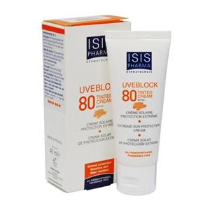 ایسیس فارما کرم ضدافتاب SPF80 ISIS Pharma UVBlock 80 invisible Cream 