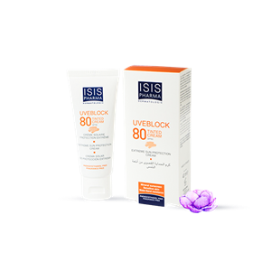 آیسیس فارما - کرم ضدآفتاب SPF80 ISIS Pharma - UVBlock 80 invisible Cream