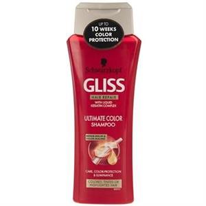 شامپو موهای رنگ شده گلیس کراتین حجم 250 میلی لیتر Gliss Hair Repair Ultimate Color With Keratin Hair Shampoo 250ml