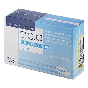 صابون تری کلوکربان Tcc کاپوس مناسب پوست‎های آکنه‎ای و عفونی 100گرم KAPPUS Triclocarban Soap 100g