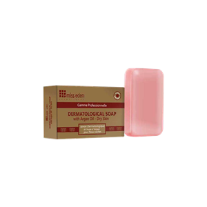 صابون درماتولوژیک روغن آرگان میس ادن مناسب پوست خشک 100 گرم Miss Eden Dermatological Soap with Argan Oil Dry Skin 100g 