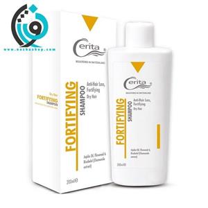  شامپو تقویت ‎‎کننده و ضد ریزش مو سریتا مناسب موهای خشک و معمولی 200 میل Cerita Fortifying Shampoo 200ml