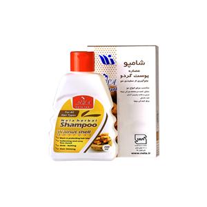 شامپو عصاره پوست گردو نلا مناسب انواع مو 200 میلی‌لیتر Nela Walnut Shell Shampoo 200ml