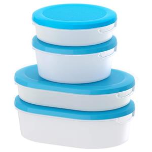 ست ظروف نگهدارنده غذا ایکیا مدل Jamka - بسته 4 عددی Ikea Jamka Container - Pack Of 4